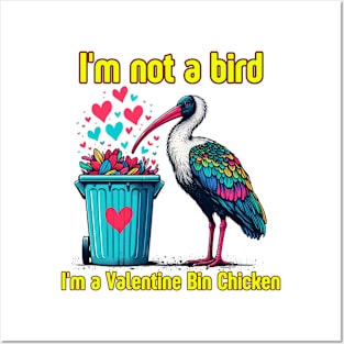 valentine bin chicken Posters and Art